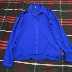 Blue sheer shirt